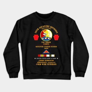 28th Inf Div, VII COrps, 7th Army - Goppingen, Germany w COLD SVC X 300 Crewneck Sweatshirt